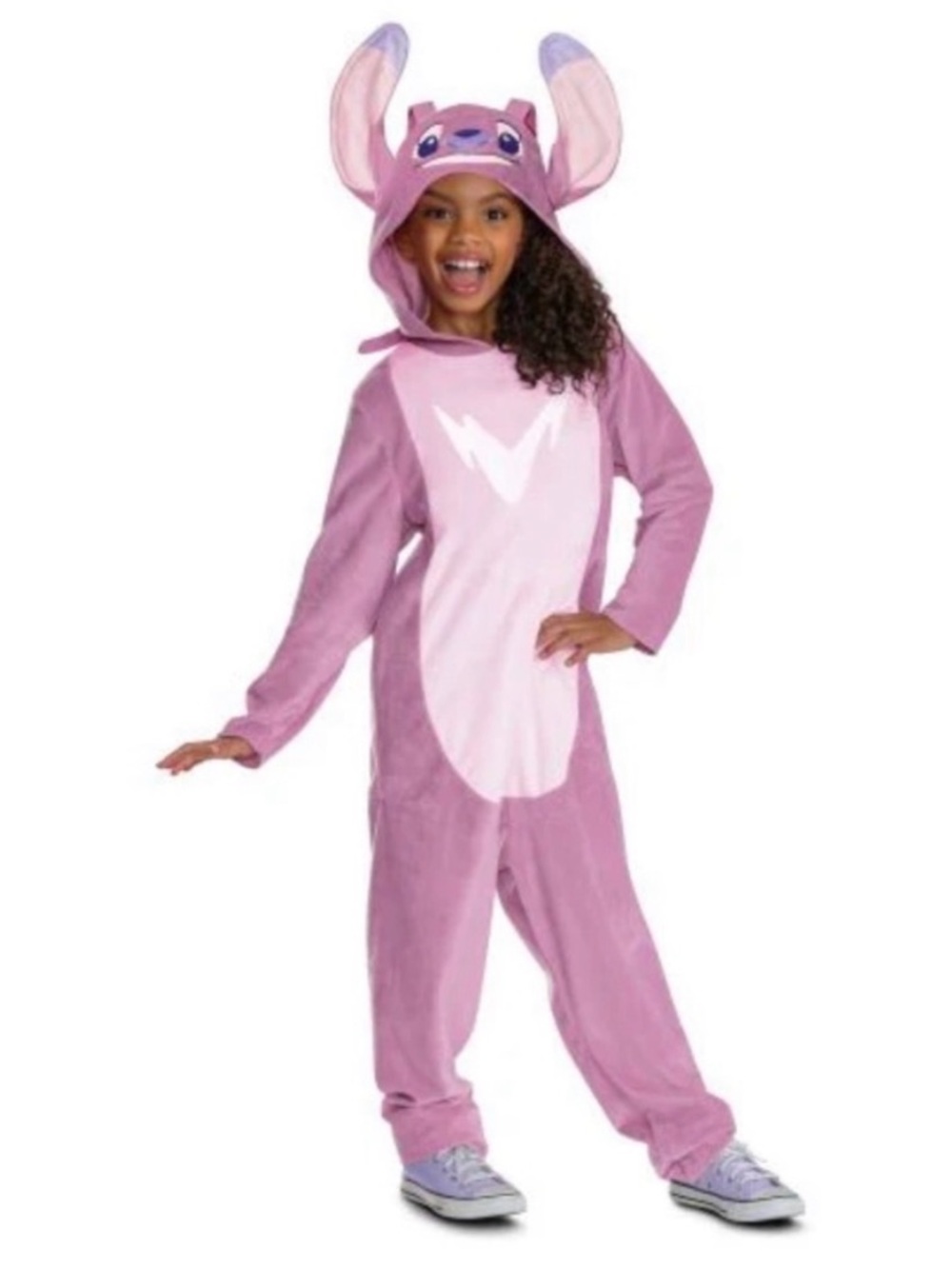 Disney Stitch Angel Kids pink Plush Costume NEW S 4-6X Lilo & Stitch